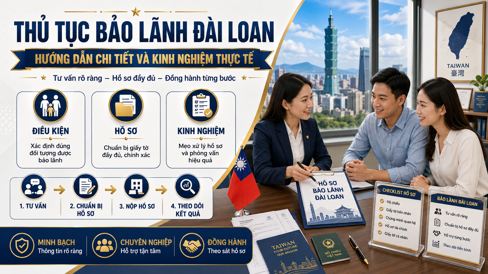 Thủ tục bảo lãnh đài loan