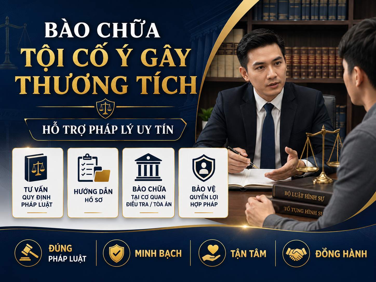 luật sư bào chữa tội cố ý gây thương tích
