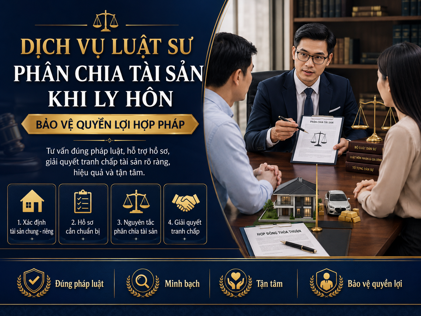 Phân chia tài sản khi ly hôn