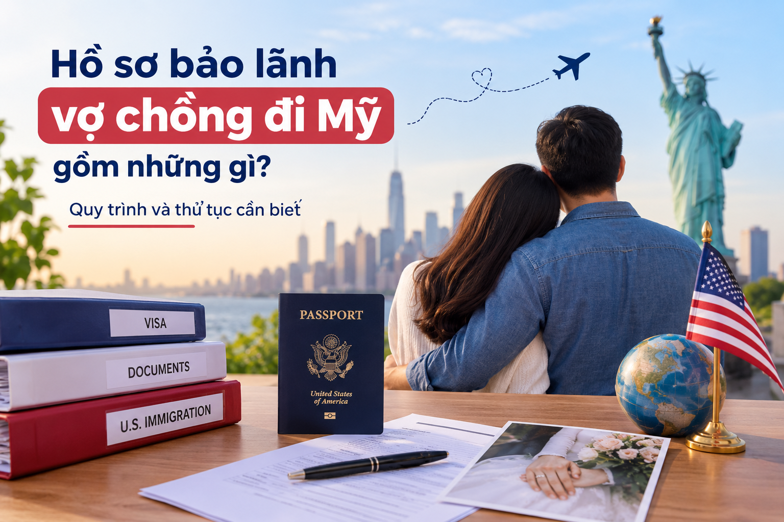 Hồ sơ bảo lãnh vợ chồng đi Mỹ gồm những gì? Quy trình và thủ tục cần biết