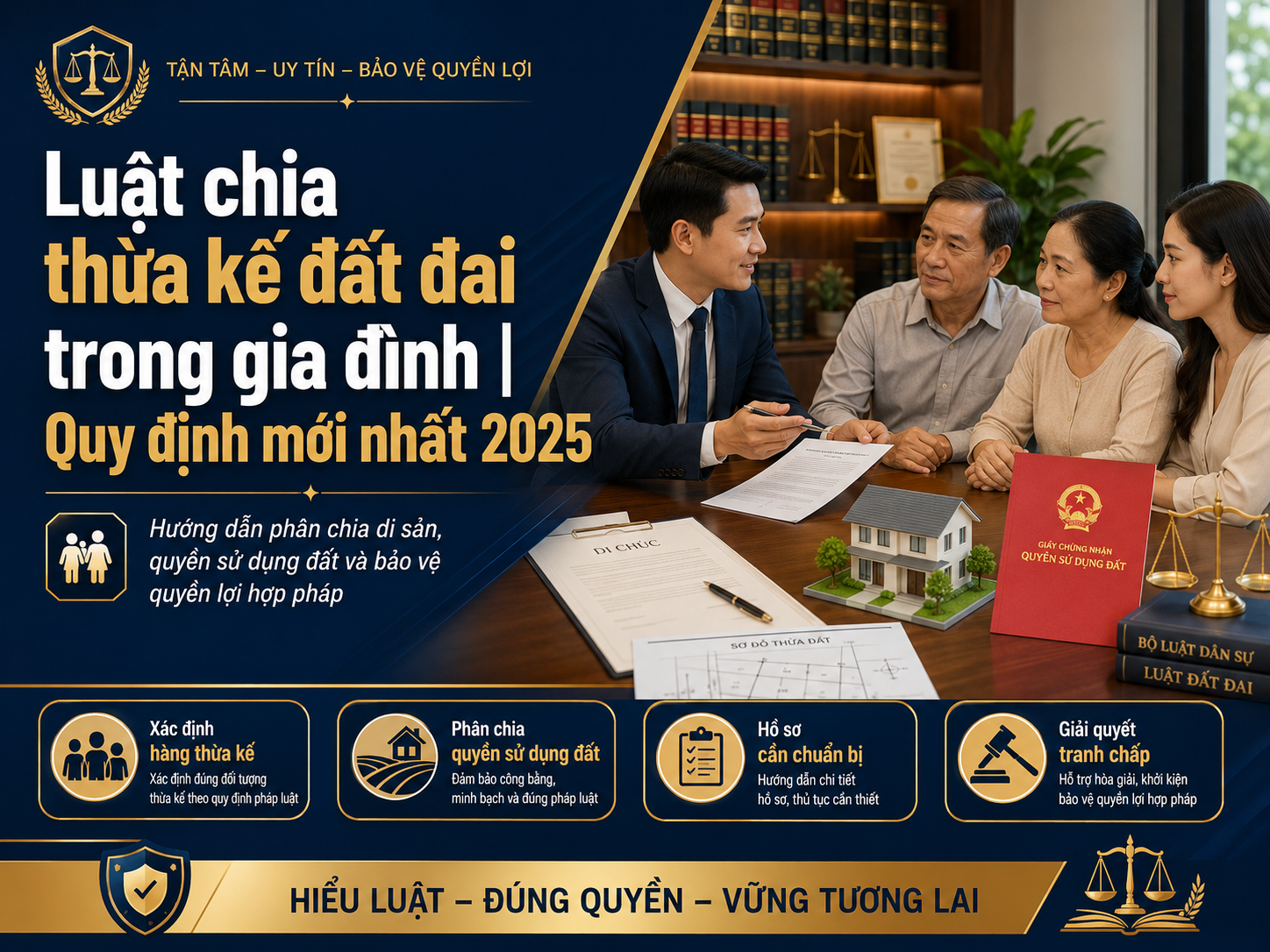 Luật chia thừa kế đất đai trong gia đình