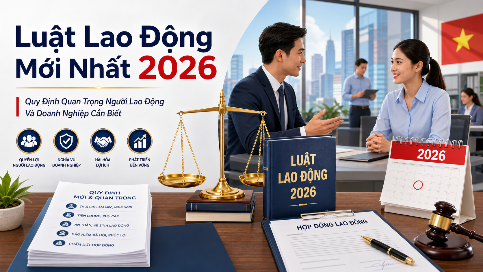Luật Lao Động Mới Nhất 2026: Quy Định Quan Trọng Người Lao Động Và Doanh Nghiệp Cần Biết