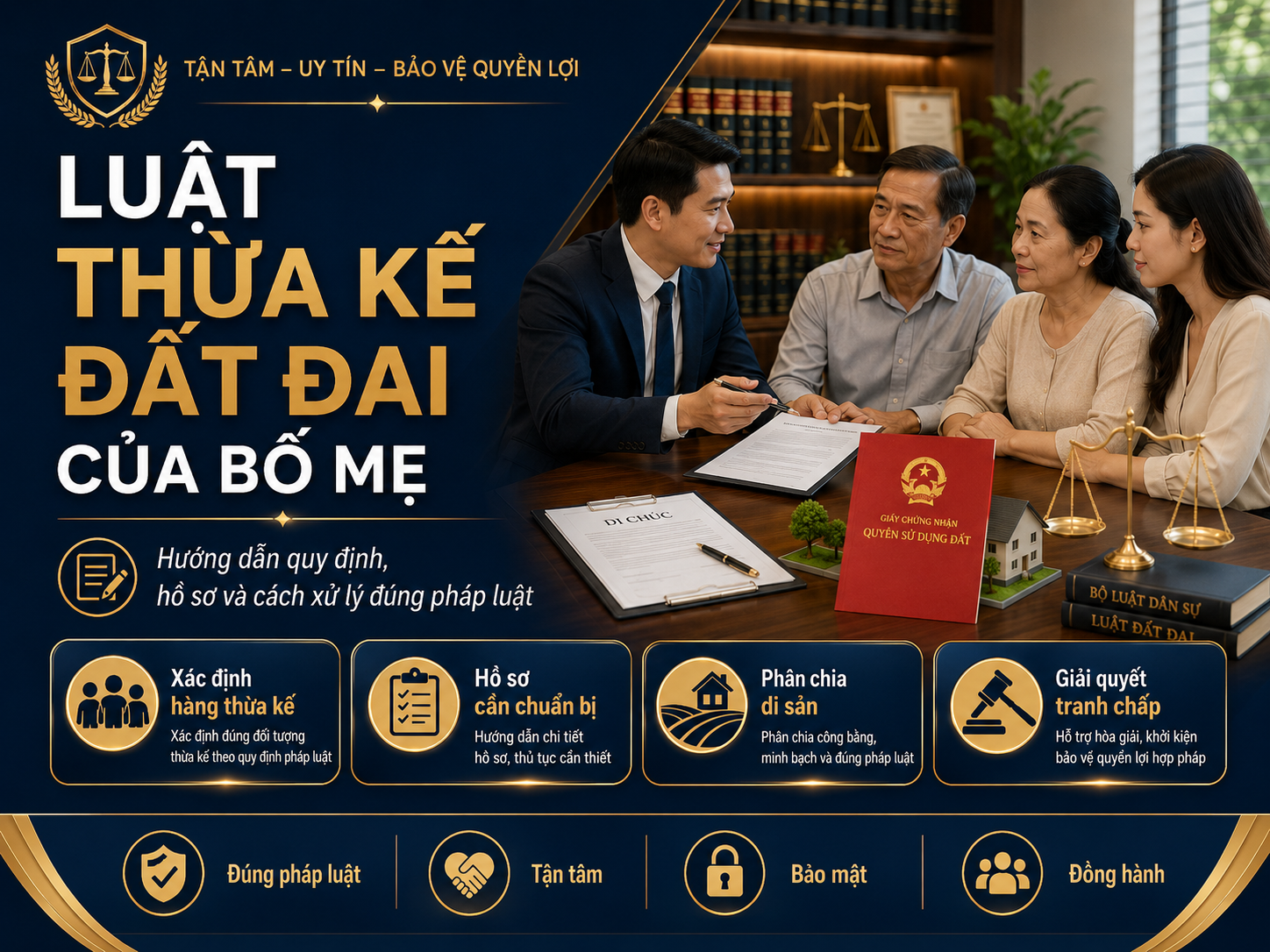 Luật thừa kế đất đai của bố mẹ