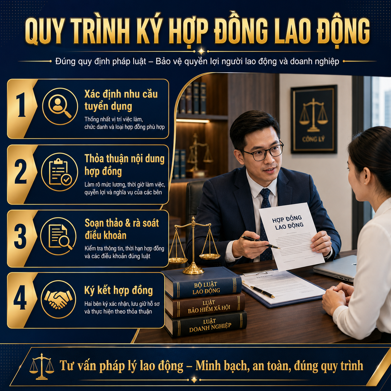 quy trình ký hợp đồng lao động