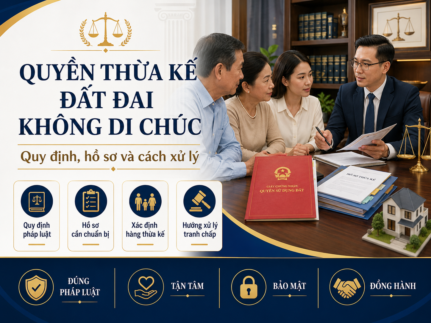 quyền thừa kế đất đai không di chúc