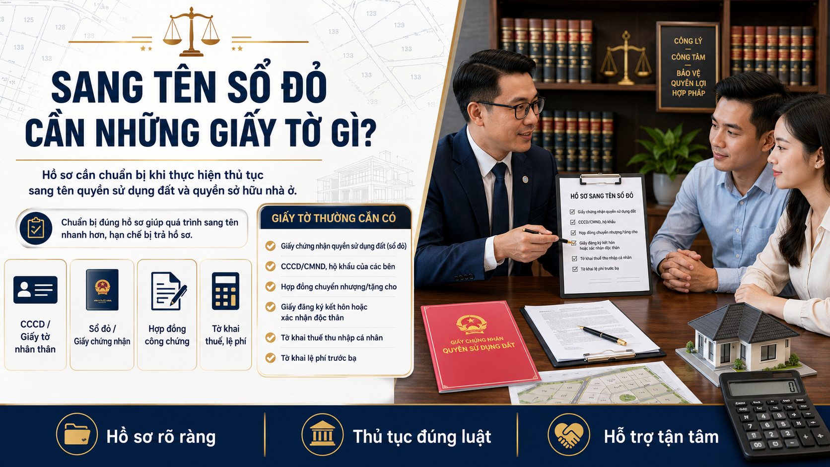 sang tên sổ đỏ cần những giấy tờ gì