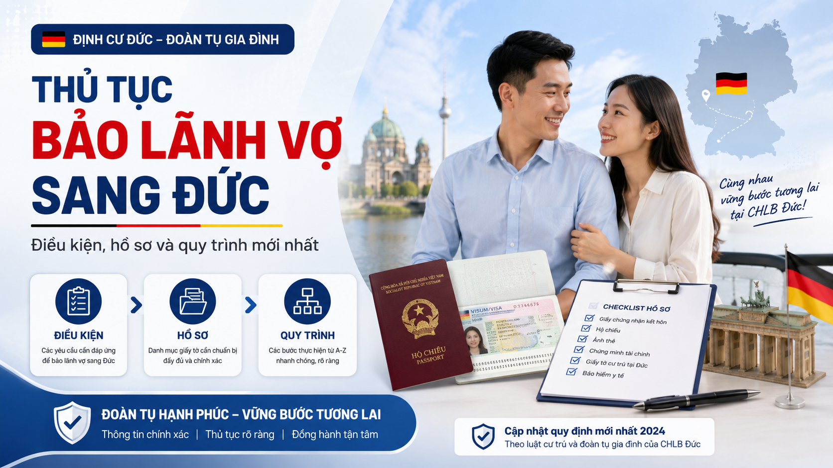 thủ tục bảo lãnh vợ sang Đức