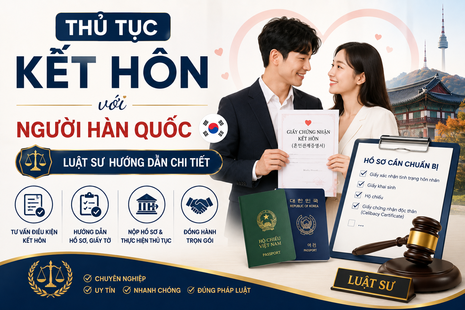 Thủ tục kết hôn với người hàn quốc