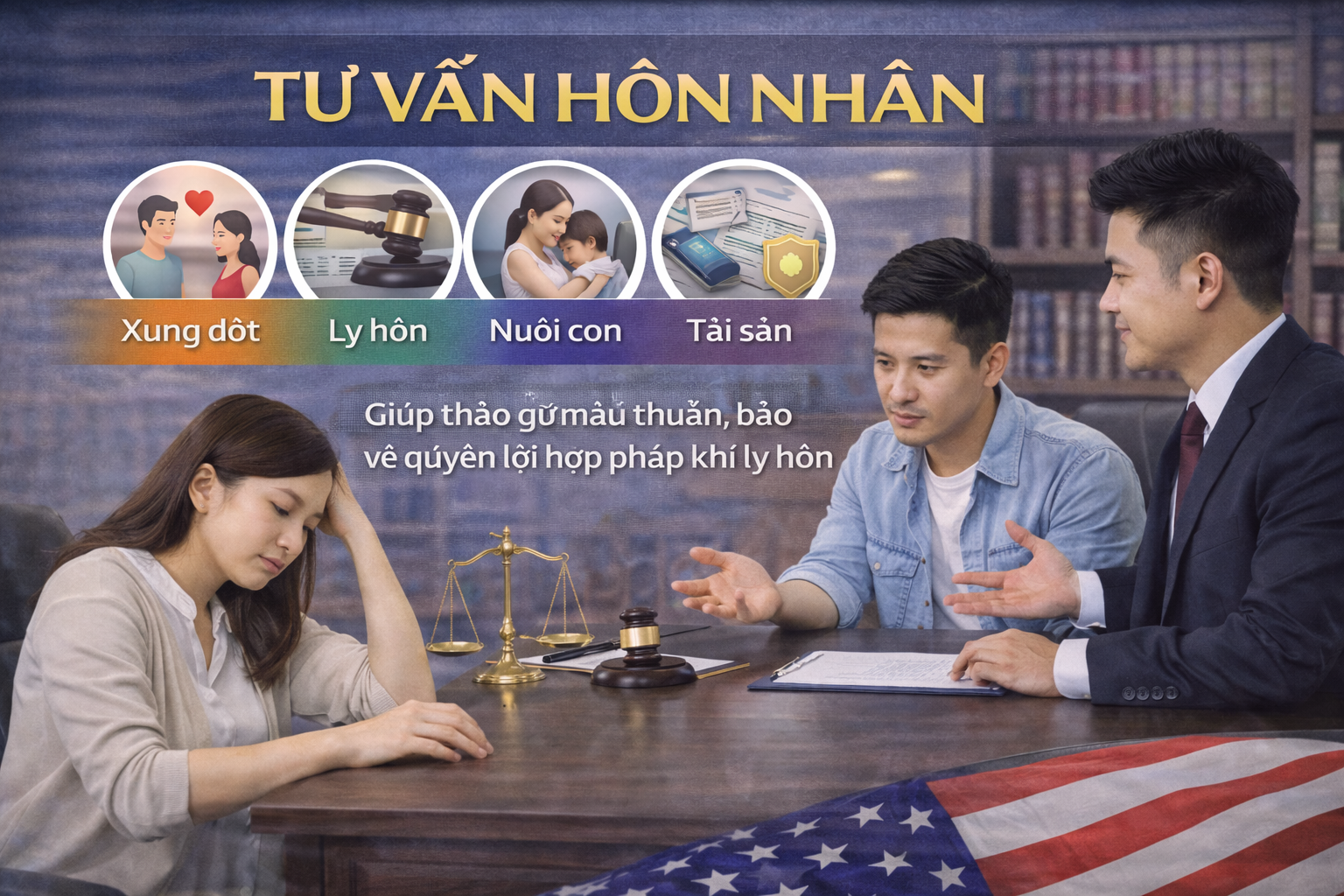 văn phòng tư vấn luật hôn nhân gia đình