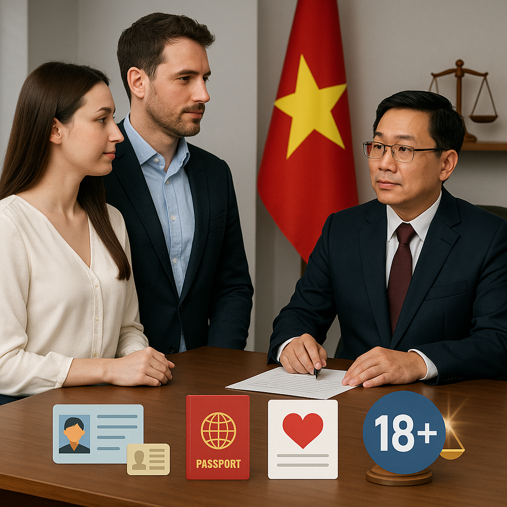 điều kiện đăng ký kết hôn với người nước ngoài