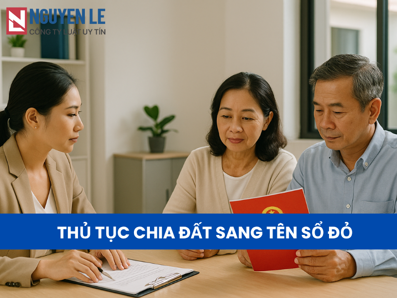 thủ tục chia đất sang tên sổ đỏ