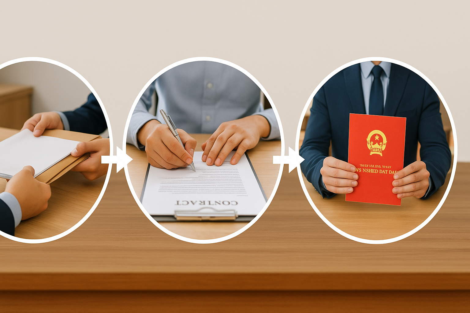 quy trình thực hiện việc sang tên sổ đỏ